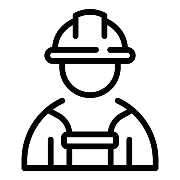 Ícone do construtor de trabalho do estudante, estilo esboço — Vetor de Stock