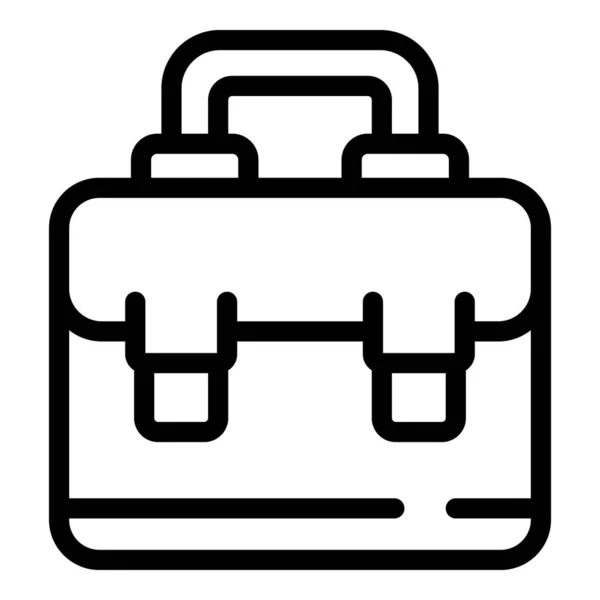 Student Job Case Symbol, Outline-Stil — Stockvektor