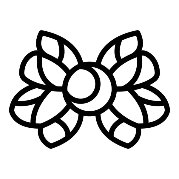 宗教月の紋章のアイコン、アウトラインスタイル — ストックベクタ
