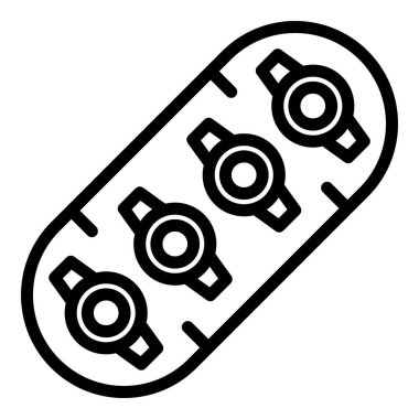 Önde gelen Strip ampul simgesi, özet biçimi