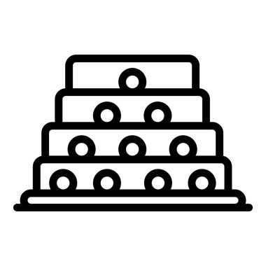 Vanilyalı pasta simgesi, taslak biçimi