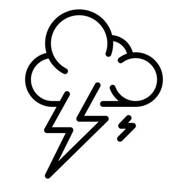 Şimşek fırtınası bulut simgesi, özet biçimi