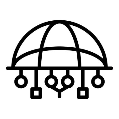 Teknoloji küresel ağ simgesi, özet biçimi