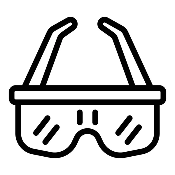 Laser glasses icon, outline style — Stock Vector