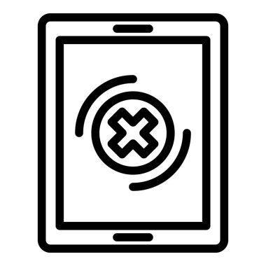 Hasarlı tablet simgesi, özet biçimi