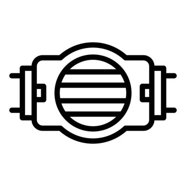 Motor pompası sulama simgesi, özet biçimi