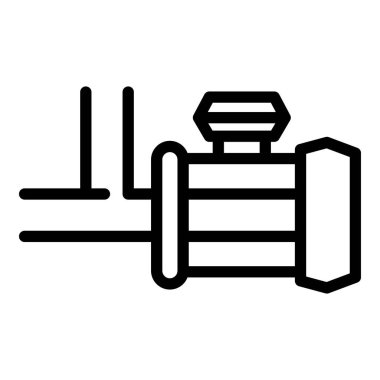 Kompresör pompa simgesi, özet biçimi