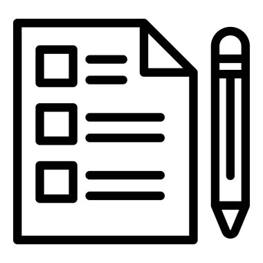 Belge kalem simgesi, özet biçimi