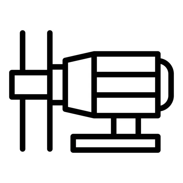Icono de válvula de control, estilo de contorno — Vector de stock