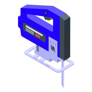 Elektrikli yapboz simgesi, izometrik biçim