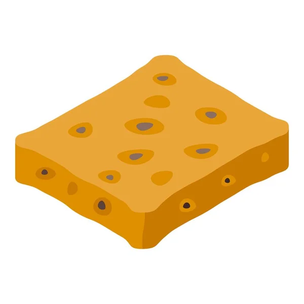 Tuercas snack bar icono, estilo isométrico — Vector de stock