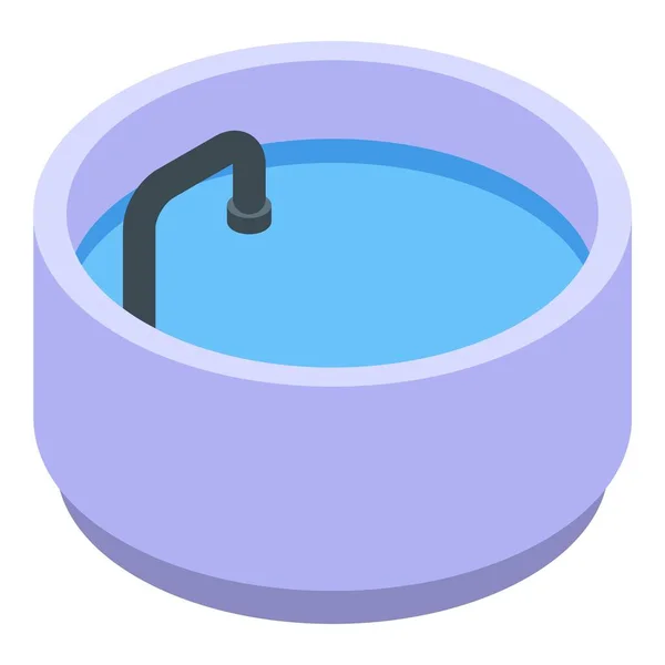 Icono de bañera de pie, estilo isométrico — Vector de stock