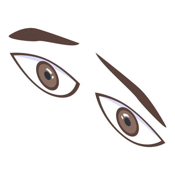 Ícone de olhos de mulher, estilo isométrico —  Vetores de Stock
