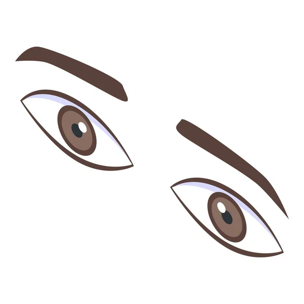 Ícone de olhos faciais, estilo isométrico —  Vetores de Stock