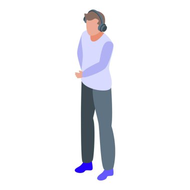 Sinema ses yapımcısı simgesi, izometrik biçim