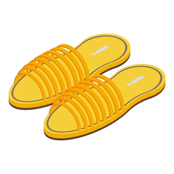 Icono de sandalias, estilo isométrico — Vector de stock