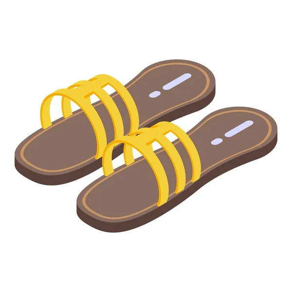 Sandalias de esponja icono, estilo isométrico — Vector de stock