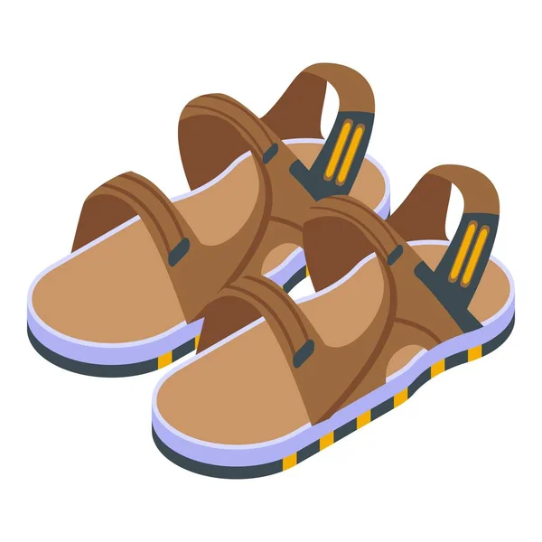 Dagelijkse sandalen icoon, isometrische stijl — Stockvector
