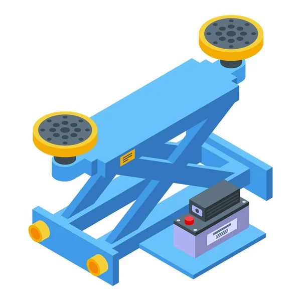 Autolift icoon, isometrische stijl — Stockvector