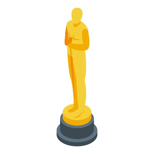 Kino-Oscar-Ikone, isometrischer Stil — Stockvektor
