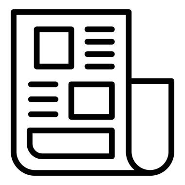 Gazete ajitasyon simgesi, özet biçimi