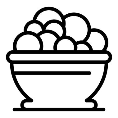 Restoran yıkama havzası simgesi, taslak biçimi