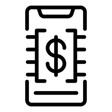 Telefon dolar simgesi, özet biçimi