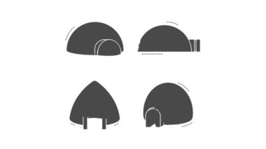 Igloo Eskimo simge animasyonu