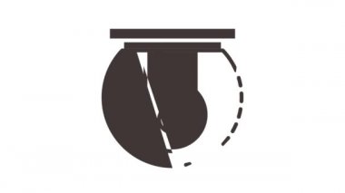 Akıllı yapı sistemi simgesi canlandırması