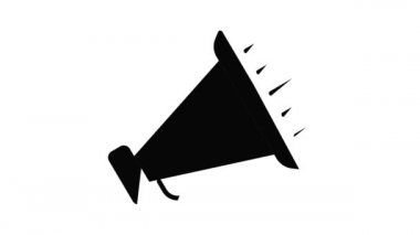 Megafon simgesi canlandırması