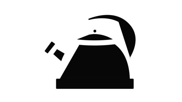Teapot ikon animation — Stockvideo