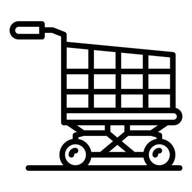 Alışveriş arabası simgesi, taslak biçimi