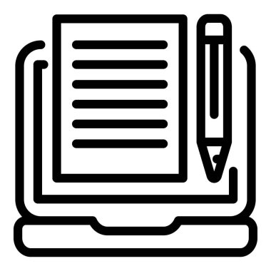 Web eğitim simgesi, özet biçimi