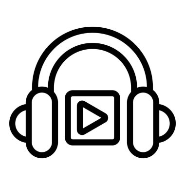 Kulaklıklar çevrimiçi simge, özet biçimi