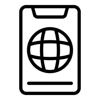 Dünya telefon simgesi, özet biçimi