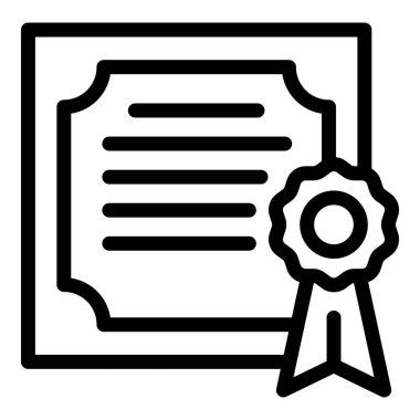 Çevrimiçi diploma simgesi, özet biçimi