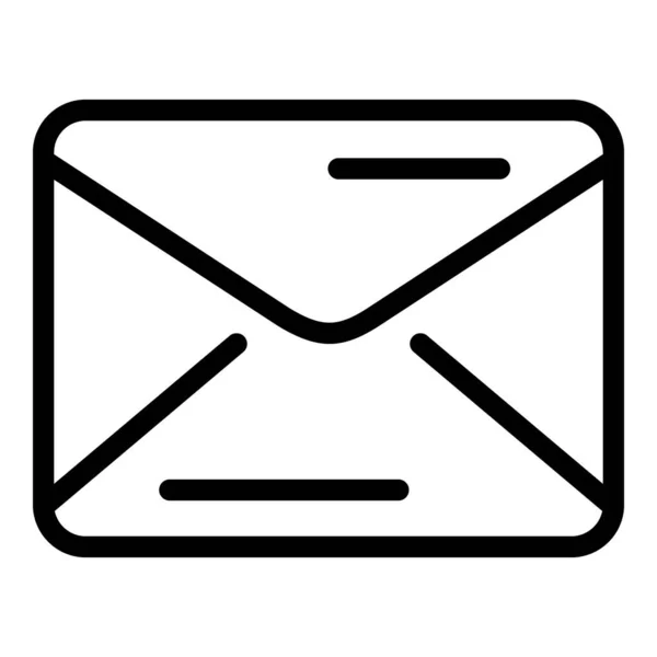 E-Mail-Kampagnen-Ikone, Outline-Stil — Stockvektor