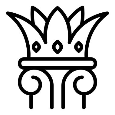 Crown açık artırma simgesi, taslak biçimi