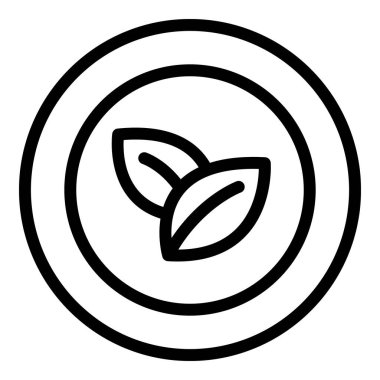 Sebze çorbası ikonu, taslak tarzı