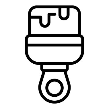 Renkli kumaş araç simgesi, ana hat biçimi