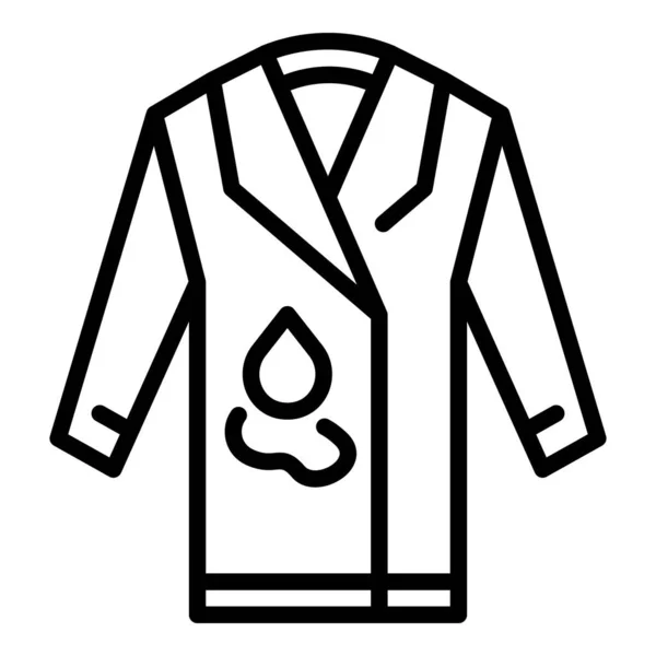 Ikona naprawy płaszcza, styl zarysu — Wektor stockowy