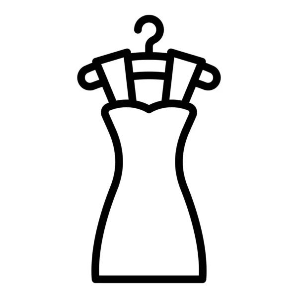 Icono de tela de vestir, estilo de esquema — Vector de stock