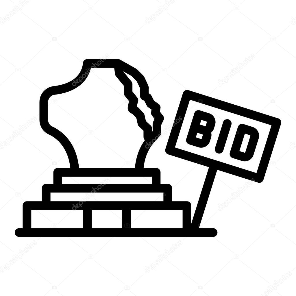 Museum auction icon, outline style