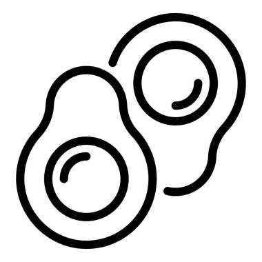 Avokado simgesi, özet biçimi