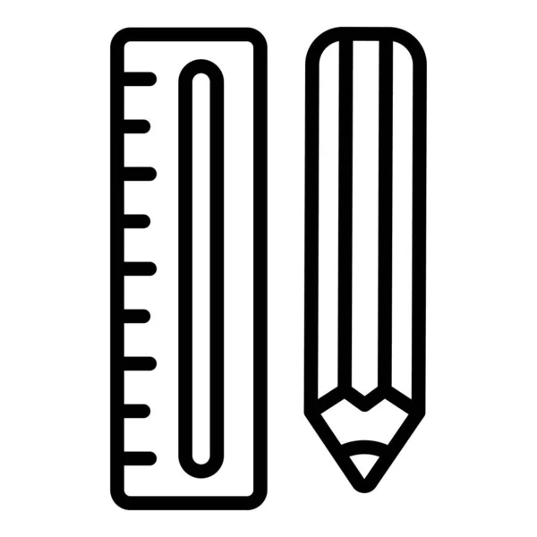 Symbole für Stoffwerkzeuge reparieren, Stil umreißen — Stockvektor