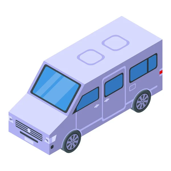 Modern travel car icon, isometric style — Stock Vector