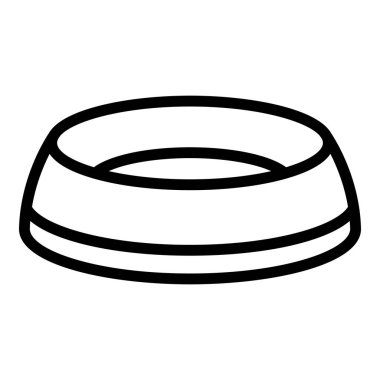 Kitty yemek ikonu, taslak tarzı