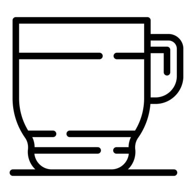 Bir kupa çay ikonu, taslak biçimi