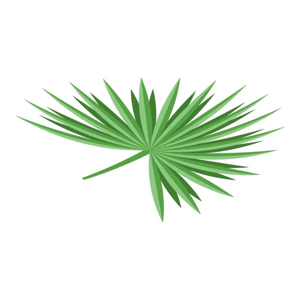 Palm tree leaf icon, isometric style — Stock Vector