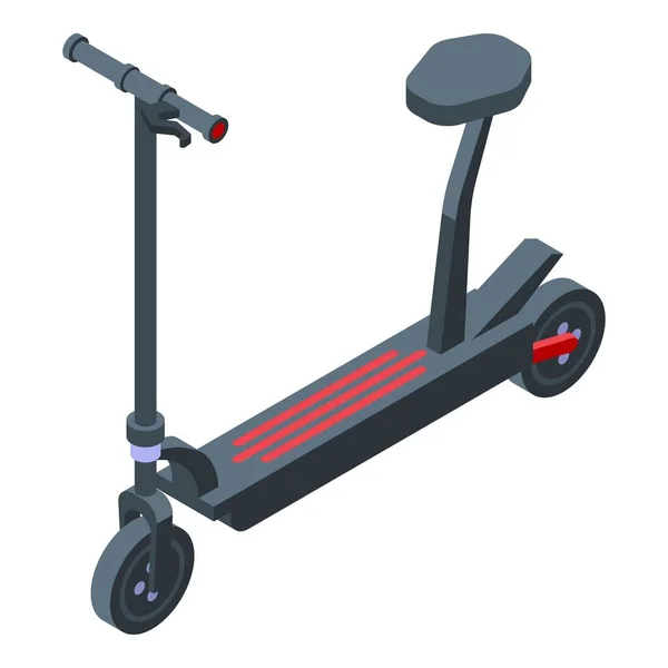 Equilibrio icono scooter eléctrico, estilo isométrico — Vector de stock